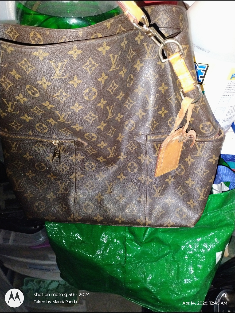 Louis Vuitton Monogram Canvas Brown & Tan Hobo Shoulder Bag - Picture 6 of 11